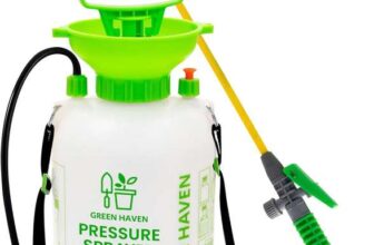 Green Haven 5 Litre Garden Pressure Sprayer Pump Action Sprayer with Adjustable Nozzle & Carry Strap / 2L – £7.89 / 8L- £13.99