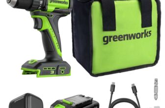 Greenworks 24V BL Drill Driver 45Nm KIT (Bag S 2Ah USB 30W Chargers (EUUK) 100W Cable)