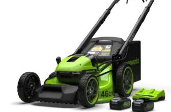 Greenworks 48V 46cm Self-Propelled Cordless Lawn Mower 2 x 24V (4Ah) Batteries Dual Charger instore Sunbury