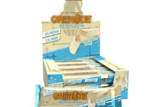 Grenade White Chocolate Cookie Flavour Protein Bar 12 X 60g