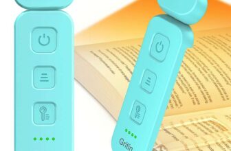 Gritin Book Light Rechargeable Reading Light Lamp Clip, 5 Brightness & Stepless Dimming, Long Lasting – Sold by Flying-Store / FBA