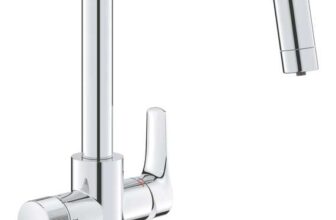 Grohe Blue Pure Start U-Spout 2-Way Deck Mounted Filtered Water Kitchen Tap Starter Set Chrome