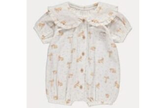 Guess How Much I Love You Collared Woven Romper