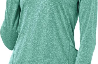 Gyabnw Women s Gym Tops Workout Long Sleeve Jacket Running Yoga Sport Tshirt Half Zip Collar Activewear Thumb Holes Pocket