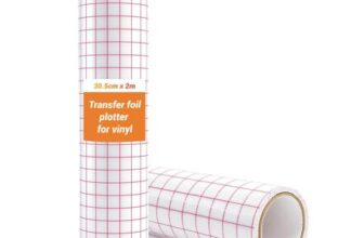 HAGOT Vinyl Transfer Tape, 12×6.6ft, Grid, Medium Tack