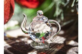 H&D Hyaline and Dora Crystal Teapot Figurine