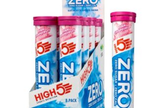 HIGH5 ZERO Electrolyte Tablet, grapefruit flavour, enhanced with vitamin C, zero calories – 160 Tablets – Pack of 8 – £20.02 with S&S