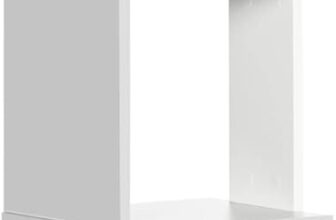 HOMCOM Modern 5-Tier Bookshelf, Freestanding Bookcase Storage Shelving for Living Room Home Office Study, White and Light Grey