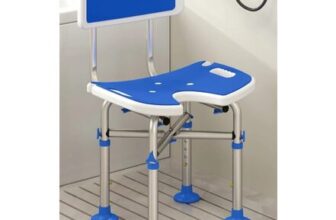 HOMCOM Shower Chair, Height Adjustable Shower Chair