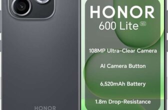 HONOR 600 Lite 5G Unlocked Smartphone 108MP AI Camera 6520mAh Battery 8GB RAM 128GB Storage