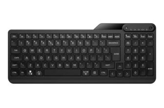 HP 460 Multi-Device Bluetooth Keyboard, Chrome/PC/Mac, Connect Up To 3 Devices, 12 Programmable Shortcut Keys, 24 Months Battery Black