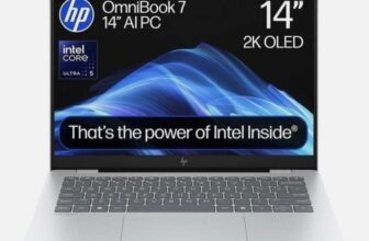 HP OmniBook 7 AI 14 OLED 2K Intel Core Ultra 5 225U 16GB/512GB – Refurb Very Good. Sold by Currys Clearance