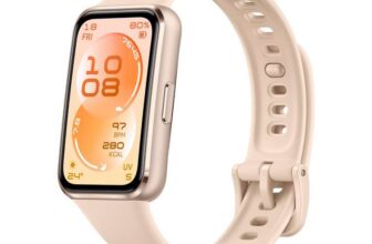 HUAWEI Band 11 Aluminium Fitness Tracker, Sleep Monitor, Beige Sleep Tracker, A-Fib Detection, 5 ATM, 14-Day Battery, Step Counter