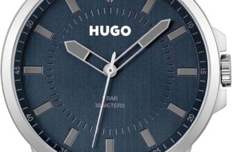 HUGO Analogue Quartz Watch for Men Collection First – Available with Stainless Steel Bracelet or Leather Strap