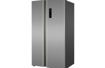HYE 505L American Fridge Freezer No Frost, Inox – RF01AM505DS07