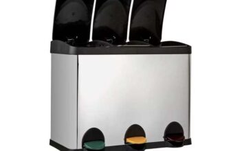 Habitat 45 Litre Triple Compartment Recycling Bin – Free C&C