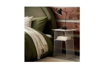 Habitat Cal Metal Bedside Table – Grey