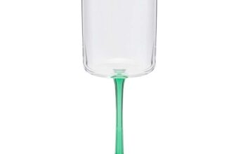 Habitat Coloured Stem Wine Glass Green