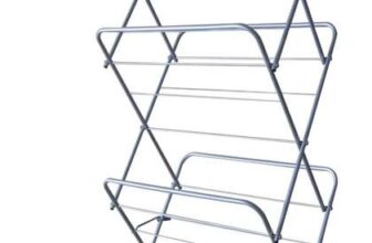 Haden 3 Tier Foldable Clothes Airer – Lightweight And Sturdy Drying Rack, Indoor And Outdoor Use, Compact, Durable