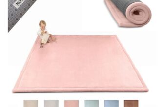 Hakuna Matte Premium Large Coral Velvet Baby Play Mat Pink