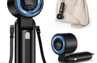 Handheld Fan, 100-Speed Portable Mini Fan (Black)