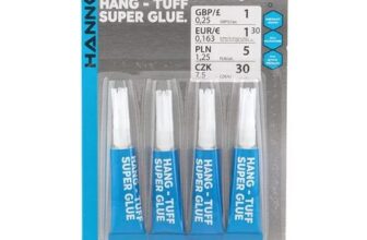 Hannon Hang Tuff Super Glue (Pack of 4)