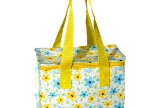 Happy Planet Giftshop Foil-Lined Lunch Bag 21x12x16cm Summer Flowers Design