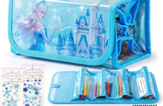 HappyGoLucky Froze Gifts for 3-12 Year Olds Girls, Arts Sets for Kids Christmas Xmas Gifts for 4 5 6 7 8 Year Olds Colouring Pens Girls Birthday Presents for 5 6 7 Year Old Girl Kids Painting Set