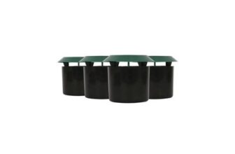 Harbour Housewares Slug & Snail Beer Traps – Green/Black – Pack of 4