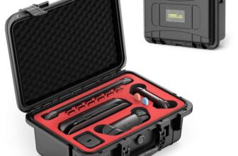 Hard Carrying Waterproof Case for Nintendo Switch 2 with Soft Lining & Accessory Compartments – Black 13.7x10x5.9 inch