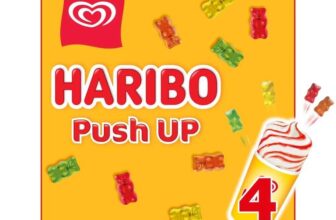 Haribo Haribo Push-Up Strawberry & Vanilla Ice Cream Lollies 4 x 85ml