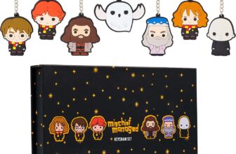 Harry Potter Keyrings Set – Mini Figures 5 or 7 Keychain Characters Collectables for Kids