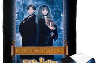 Harry Potter Silk Touch Throw Blanket, 50 x 60, Ron and Hermione