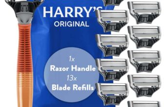 Harrys Original Value Pack, Includes Weighted Handle & 13 Razor Blade Refills (Orange) S&S – £20.06