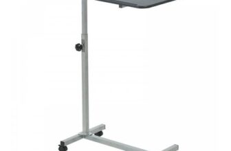 Height Adjustable Sofa & Bed Table Black/White