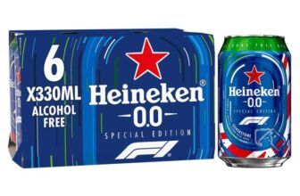 Heineken 0.0 Alcohol Free Beer Cans, 6×330 ml (2 for £7)