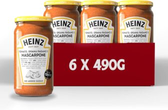 Heinz Tomato, Grana Padano and Mascarpone Pasta Sauce 6 x 490g