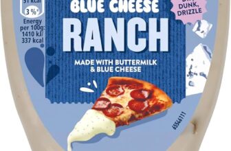 Hellmanns Blue Cheese Ranch Sauce made with Buttermilk for a tangy, bold burst of flavour 430 ML