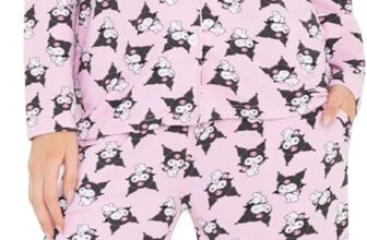 Hello Kitty Sanrio Womens Pyjamas, Teenagers and Girls, Kuromi Pyjamas Home Clothing, Kawaii Anime Gifts for Her