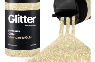 Hemway Champagne Gold Glitter Shaker, 130g