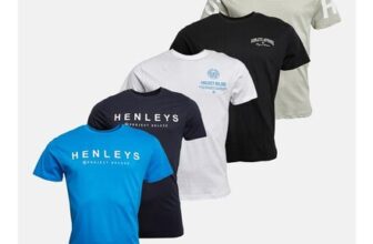 Henleys Mens Multhen Five Pack T-Shirts Assorted