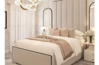 Herringbone Panelled Upholstered Bed Frame with Black Piping & Chelsea Mattress