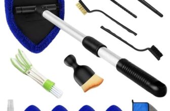 HiNADA 13pcs Car Cleaning Kit, Car Window Cleaner Tool, Interior Exterior Car Detailing Brush Dust Removal Brushes Sold by Matong-Uk / FBA