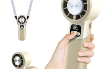 High-Speed Portable Handheld Turbo Fan with Ice Cooler – Sold by HONEYYEAY Direct FBA