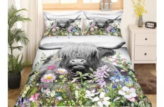Highland Cow Duvet Cover Set, King Size, 2 Pillowcases