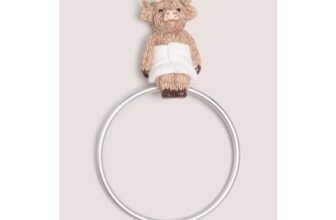 Highland Cow Wall Towel Ring