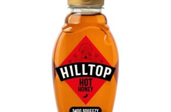 Hilltop Honey – Hot Honey -Squeezy Bottle 340g with voucher