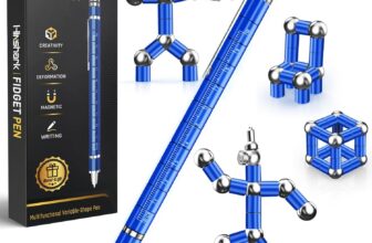 Hinshark Gifts for Men Boys, Magnetic Fidget Pen Toys for Adults, School Supplies, Cool Gadgets Dad Birthday Mens Gifts for Christmas Stocking Fillers for Men/Him/Teenage/Kids/Boys