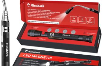 Hinshark Gifts for Men, LED Magnetic Tool, Mens Gifts for Dad Gifts for Him, Dad Birthday Gadgets Christmas Secret Santa Gifts for Men, Stocking Fillers for Men, Fathers Day Gifts