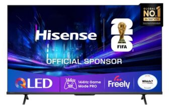 Hisense 43 43E78QTUK PRO 144Hz QLED Smart AI TV – With Voucher